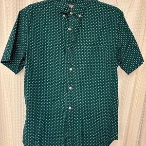 Men's Green Patterned Shirt